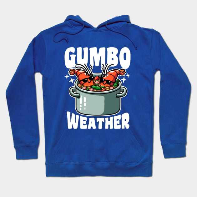 Gumbo Weather Cool Crawfish Hoodie by DetourShirts